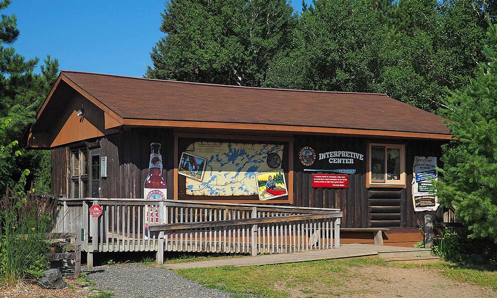 a photo of the outside of the museum of Dorothy Molter