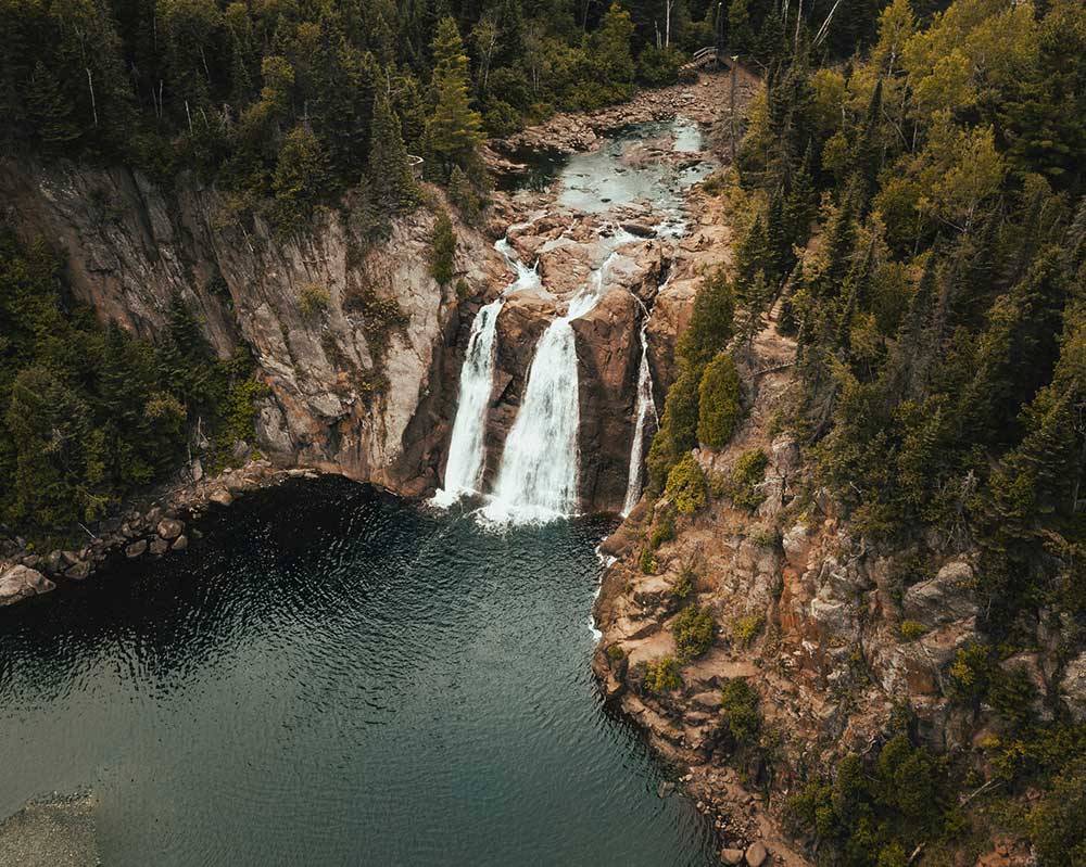 waterfall at boundry waters